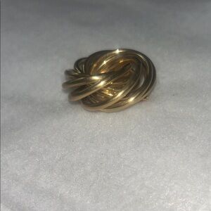 Vintage Elegant Gold Knot Brooch #1014